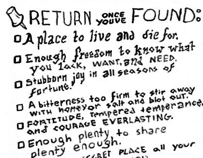 Text: Return once you've found